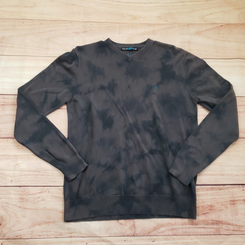 Vans Johnny Layton Sweater Mens Small‎ Black Crewneck Skateboarding Tie Dye